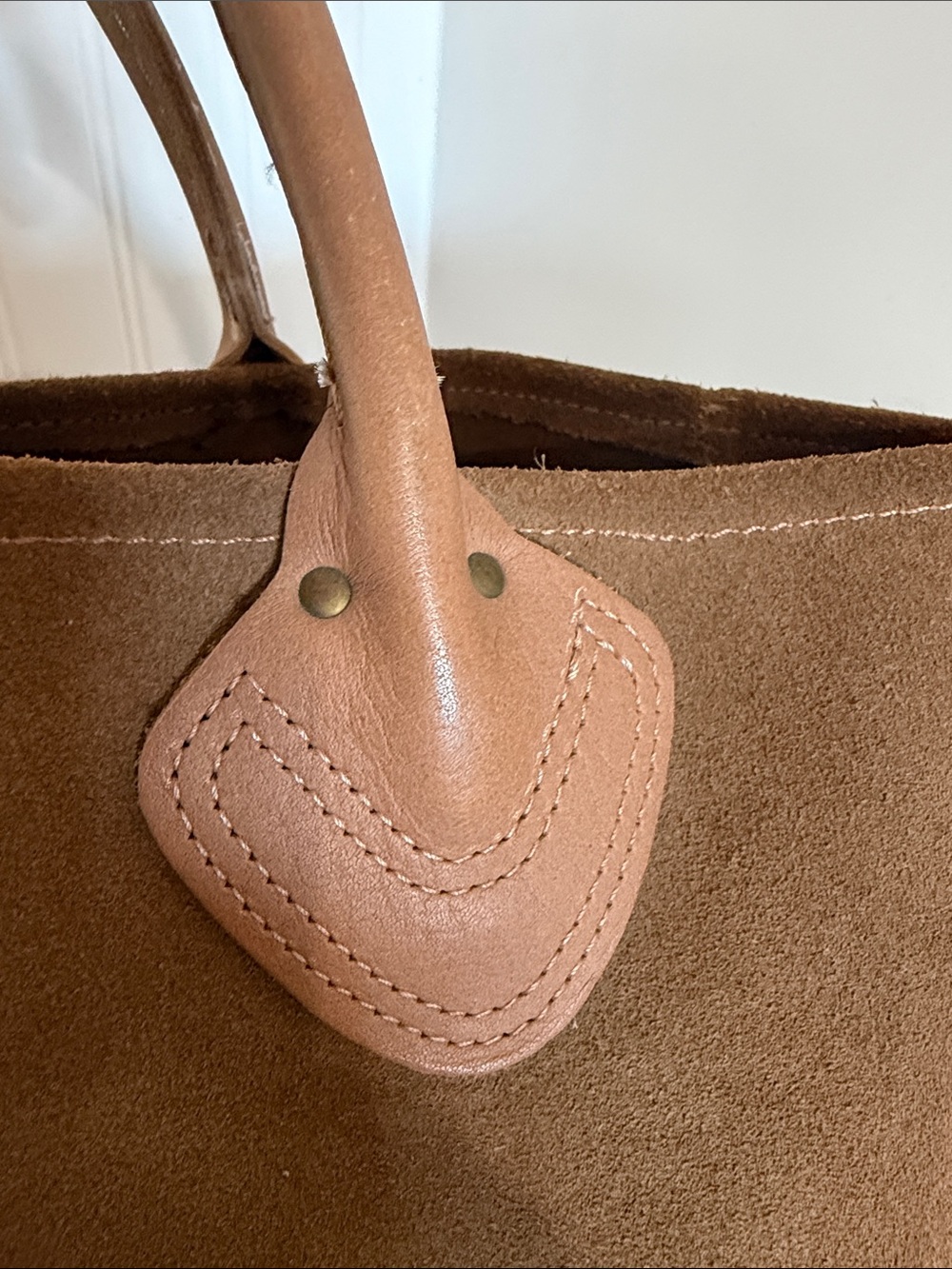 Vintage Rare 1980’s LL Bean Suede Tote - Picture 6 of 8